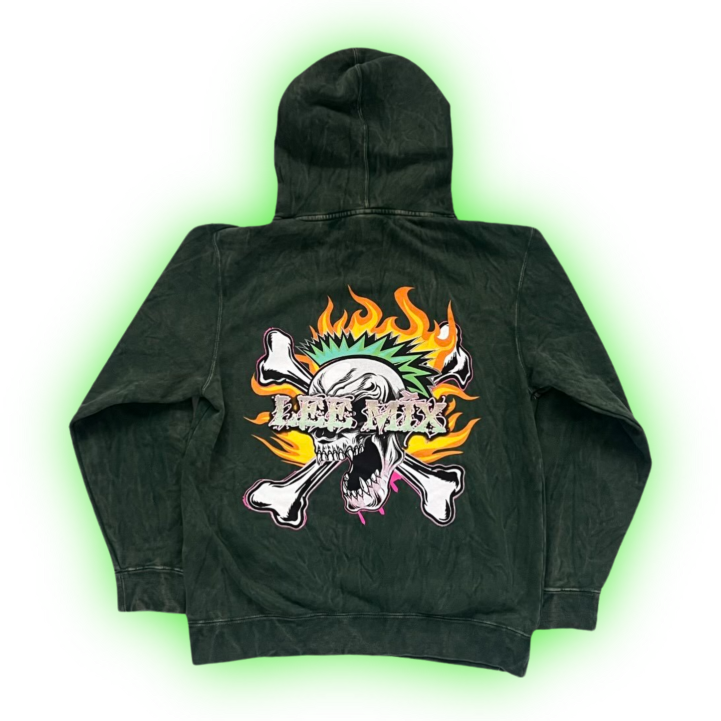 O.E LEEMIX HOODIE GRN